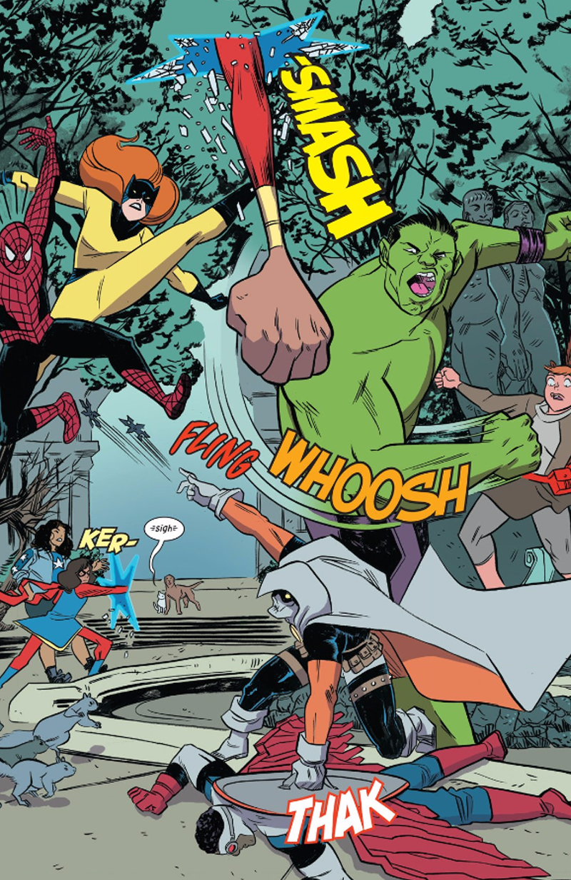 “Thak” is my second favorite comic book sound effect, only behind “Vworp”.